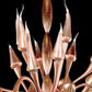Vetreria Artistica Rosa Ramés 24-Lights Dark Brown Copper Plates Glass Chandelier