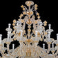 Vetreria Artistica Rosa Royal 24-Lights Crystal Gold Murano Glass Chandelier