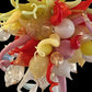 Vetreria Artistica Rosa Scultura Allegra 13-Lights Red and Yellow Artistic Design Glass Chandelier