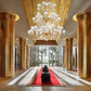 Vetreria Artistica Rosa Sfera 48-Lights Amber Base With Sandblasted White Sphere Shades Glass Chandelier