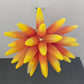 Vetreria Artistica Rosa Sole 2 30-Lights Faded Yellow Orange Glass Chandelier