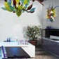 Vetreria Artistica Rosa Sospiro 32-Lights Pure Flamed Glass Chandelier