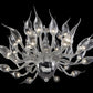 Vetreria Artistica Rosa Sospiro 32-Lights Pure Flamed Glass Chandelier