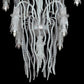 Vetreria Artistica Rosa Stalattite 12-Lights Limestone Design White Glass Chandelier