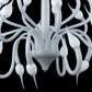 Vetreria Artistica Rosa Universo 18-Lights White Base With White Spike Shade Glass Chandelier