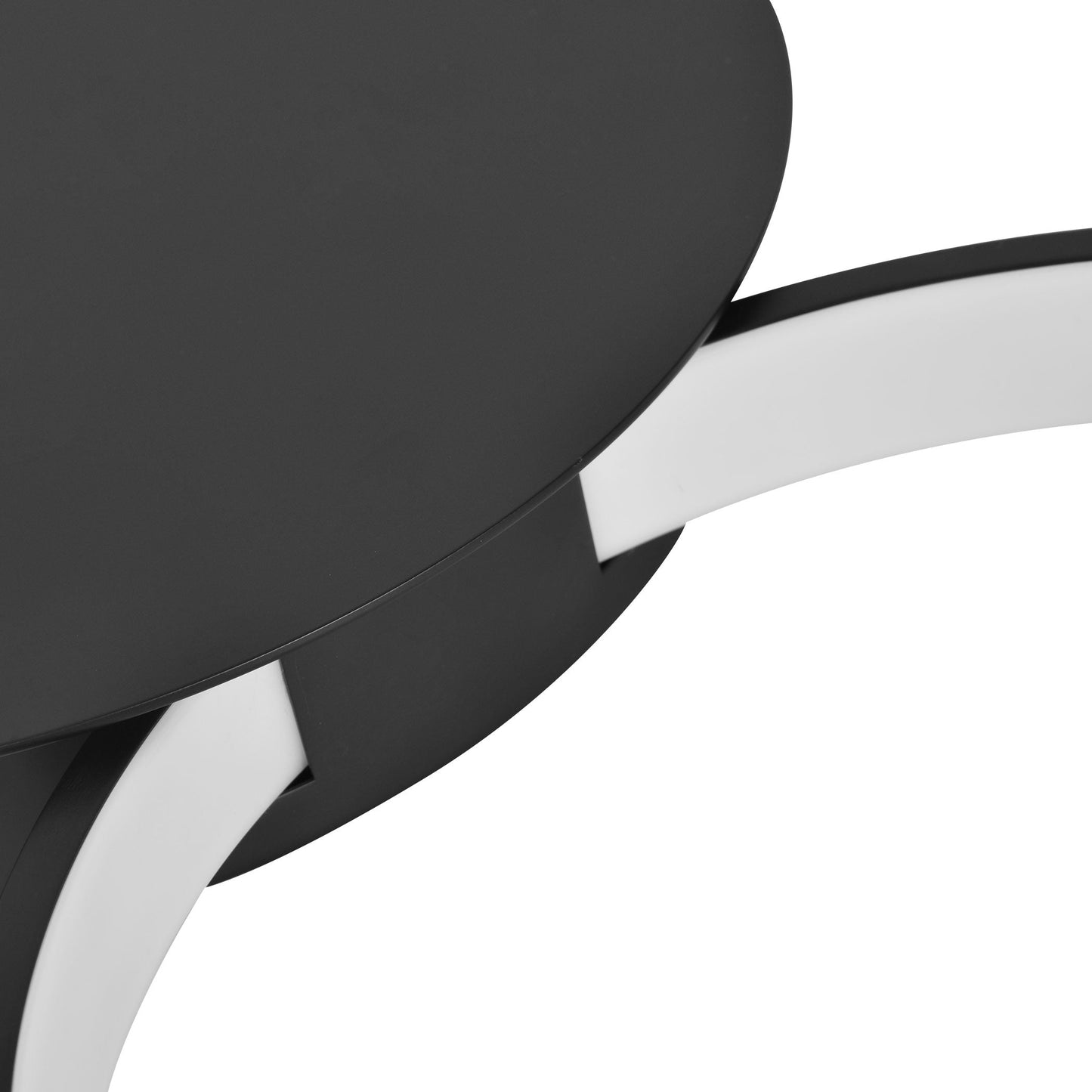 Vonn Lighting Capella 43" Multi-Ring Black Integrated LED Semi-Flush Mount