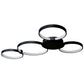 Vonn Lighting Capella 43" Multi-Ring Black Integrated LED Semi-Flush Mount