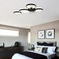 Vonn Lighting Capella 43" Multi-Ring Black Integrated LED Semi-Flush Mount