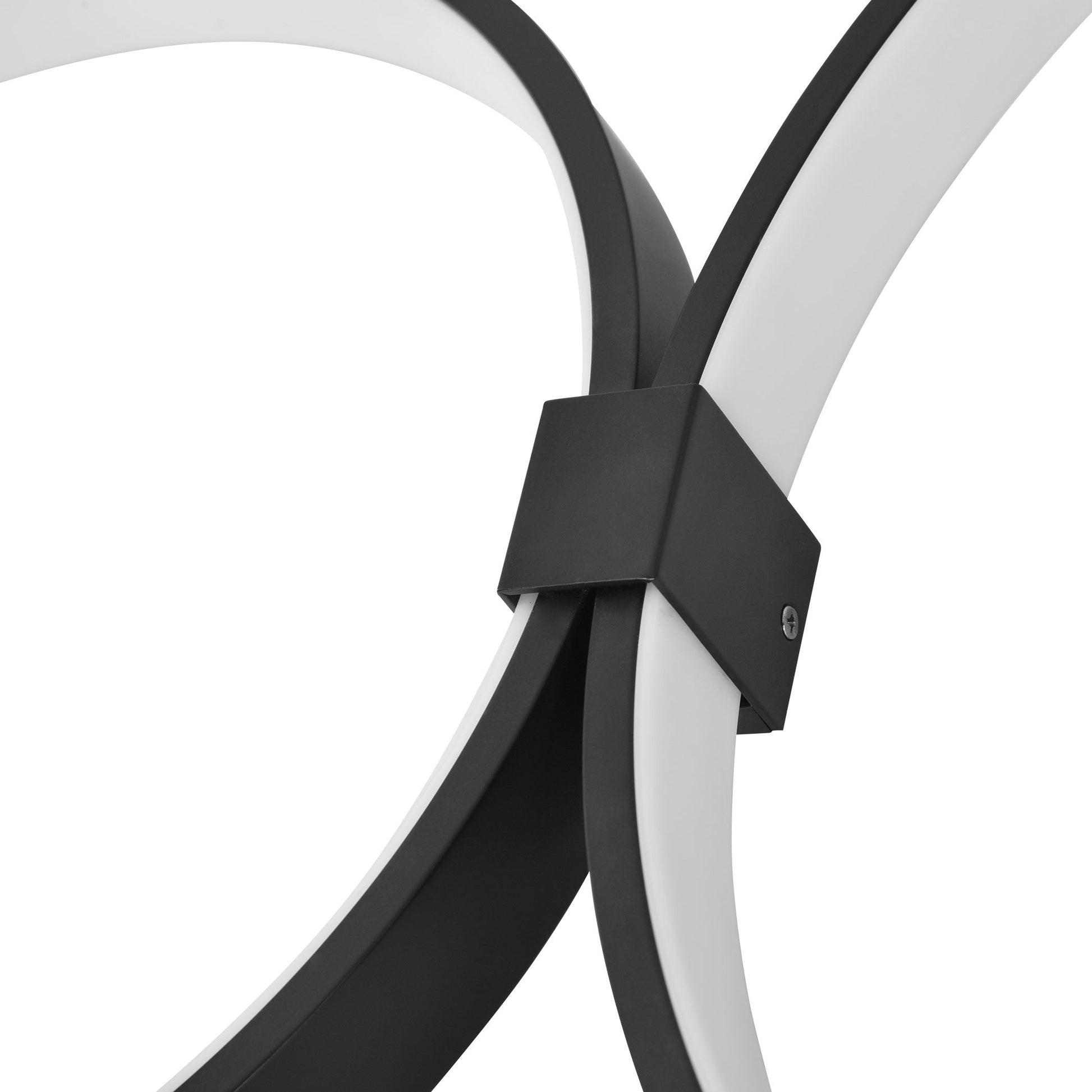 Vonn Lighting Capella 43" Multi-Ring Black Integrated LED Semi-Flush Mount