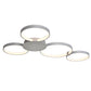 Vonn Lighting Capella 43" Multi-Ring Silver Integrated LED Semi-Flush Mount