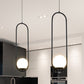 Vonn Lighting Capri 7" Black Integrated LED Pendant With Frosted White Glass Shade