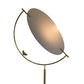 Vonn Lighting Como 60" Antique Brass Integrated LED Floor Lamp With Silver Shade