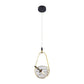 Vonn Lighting Firenze 8" Antique Brass Integrated LED Pendant With Clear Glass Shade