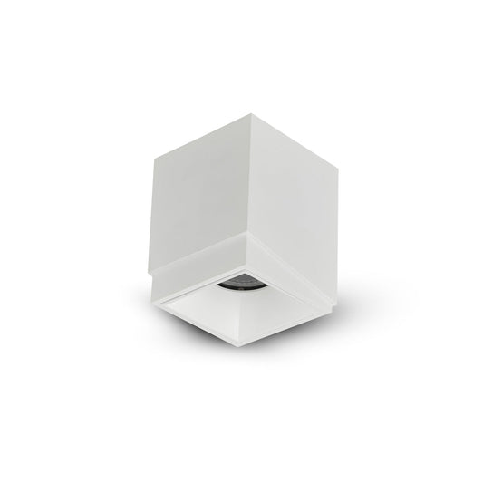 Vonn Lighting Node 3" White Integrated LED Square Fixed Semi-Flush Mount Downlight