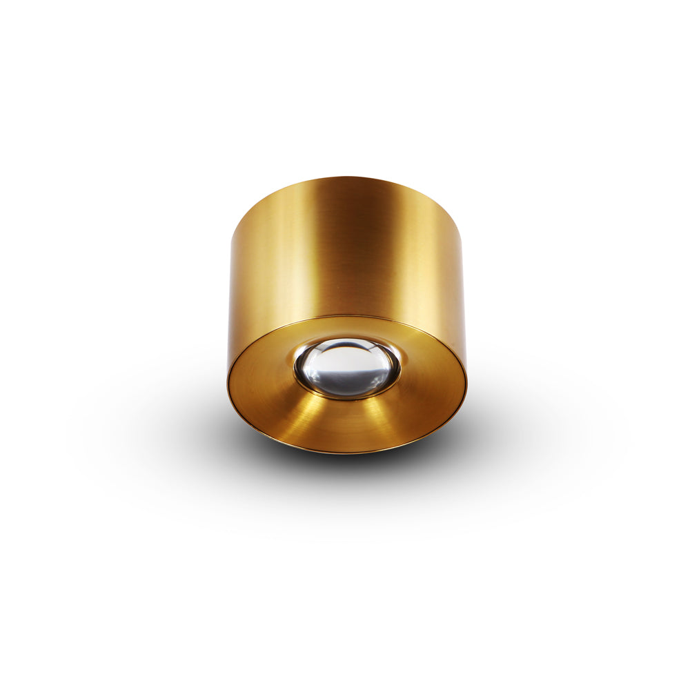 Vonn Lighting Node 4" Antique Brass Integrated LED Round Fixed Surface Mount Downlight