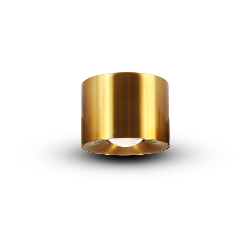 Vonn Lighting Node 4" Antique Brass Integrated LED Round Fixed Surface Mount Downlight