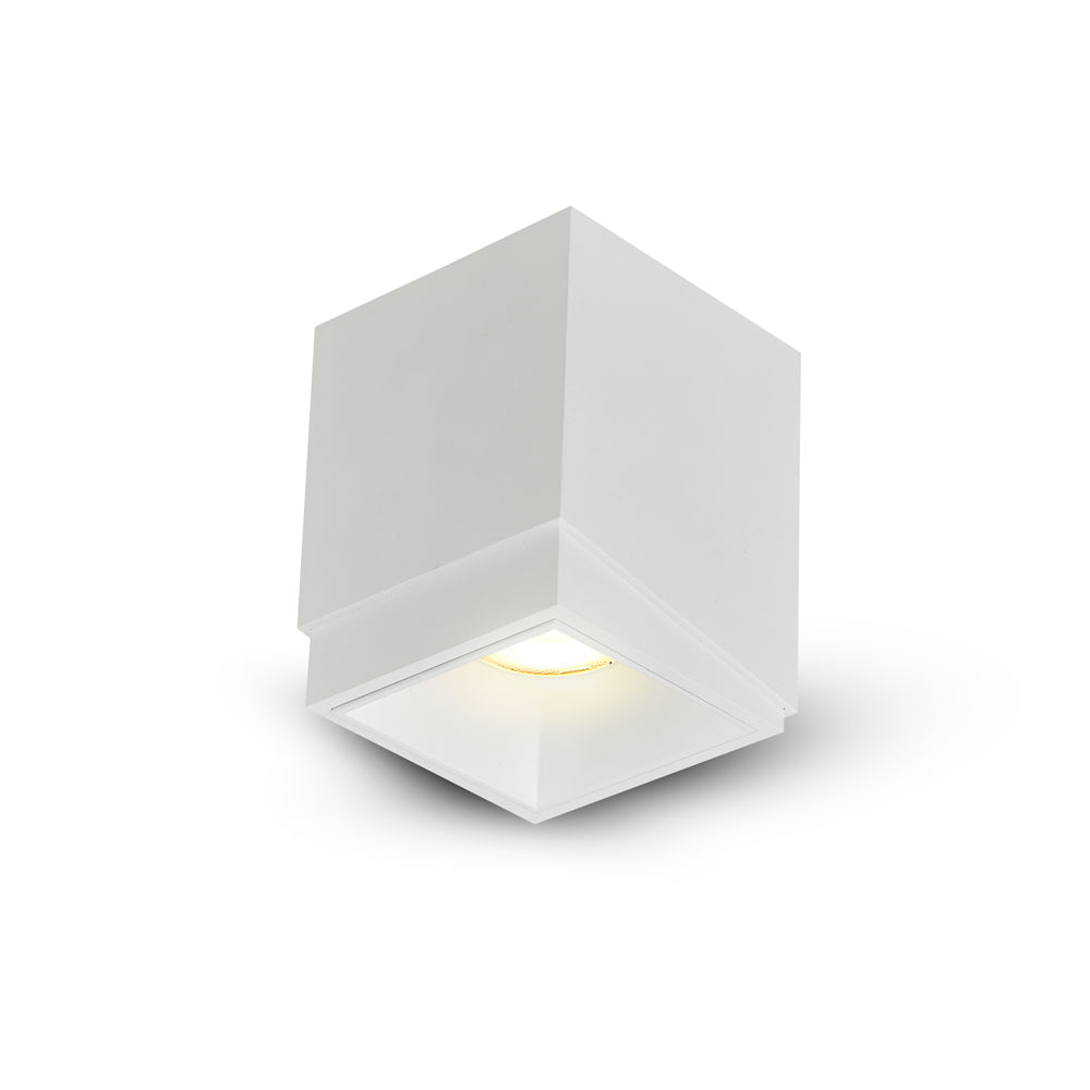 Vonn Lighting Node 4" White Integrated LED Square Fixed Semi-Flush Mount Downlight