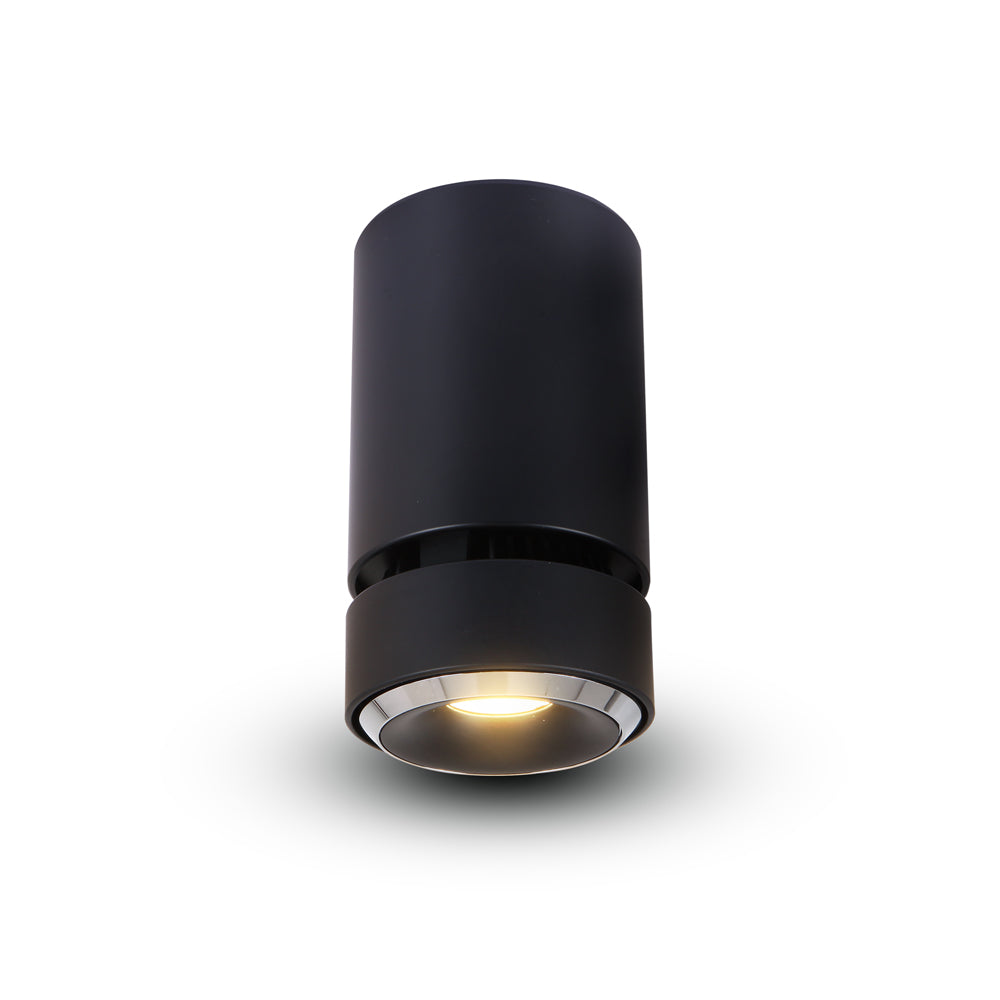 Vonn Lighting Orbit 4" Black Integrated LED Adjustable Surface Mount Downlight