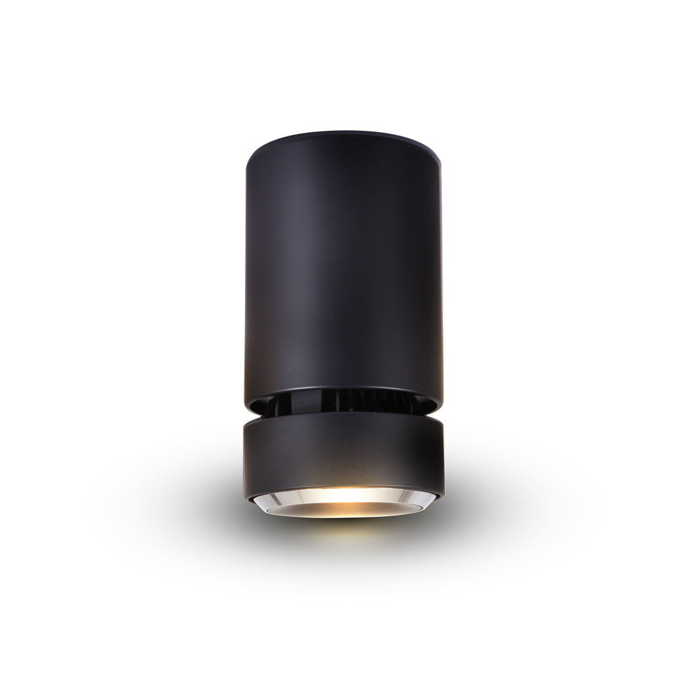 Vonn Lighting Orbit 4" Black Integrated LED Adjustable Surface Mount Downlight