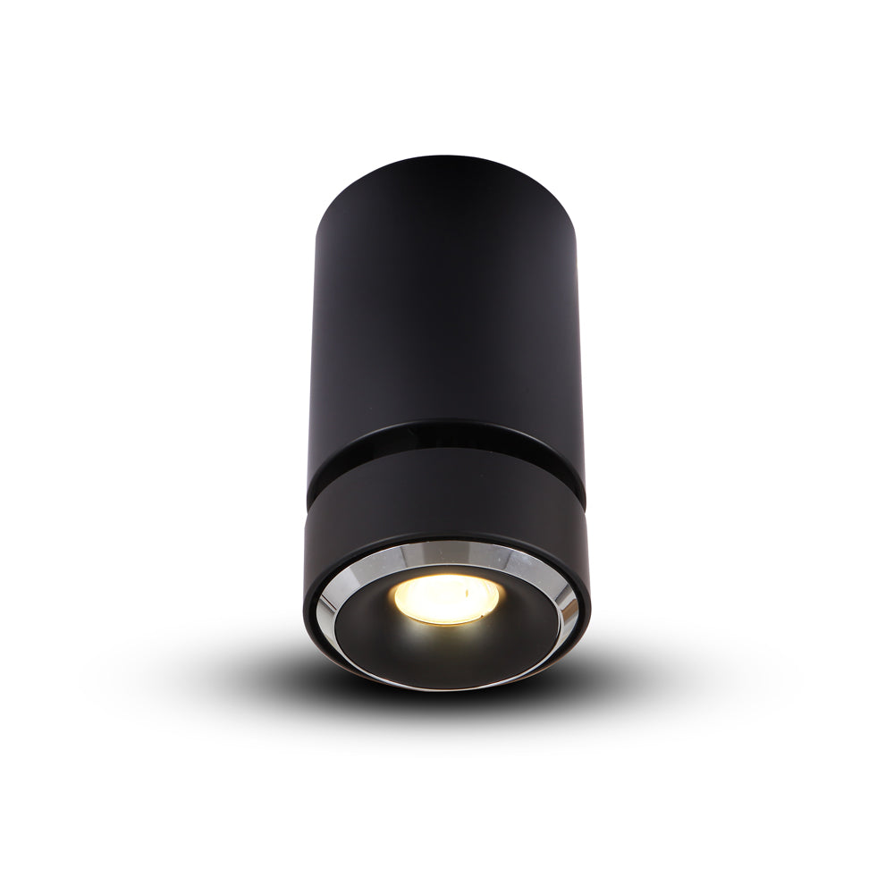 Vonn Lighting Orbit 4" Black Integrated LED Adjustable Surface Mount Downlight
