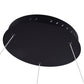 Vonn Lighting Tania 39" Black Integrated LED Round Chandelier With Acrylic Shade