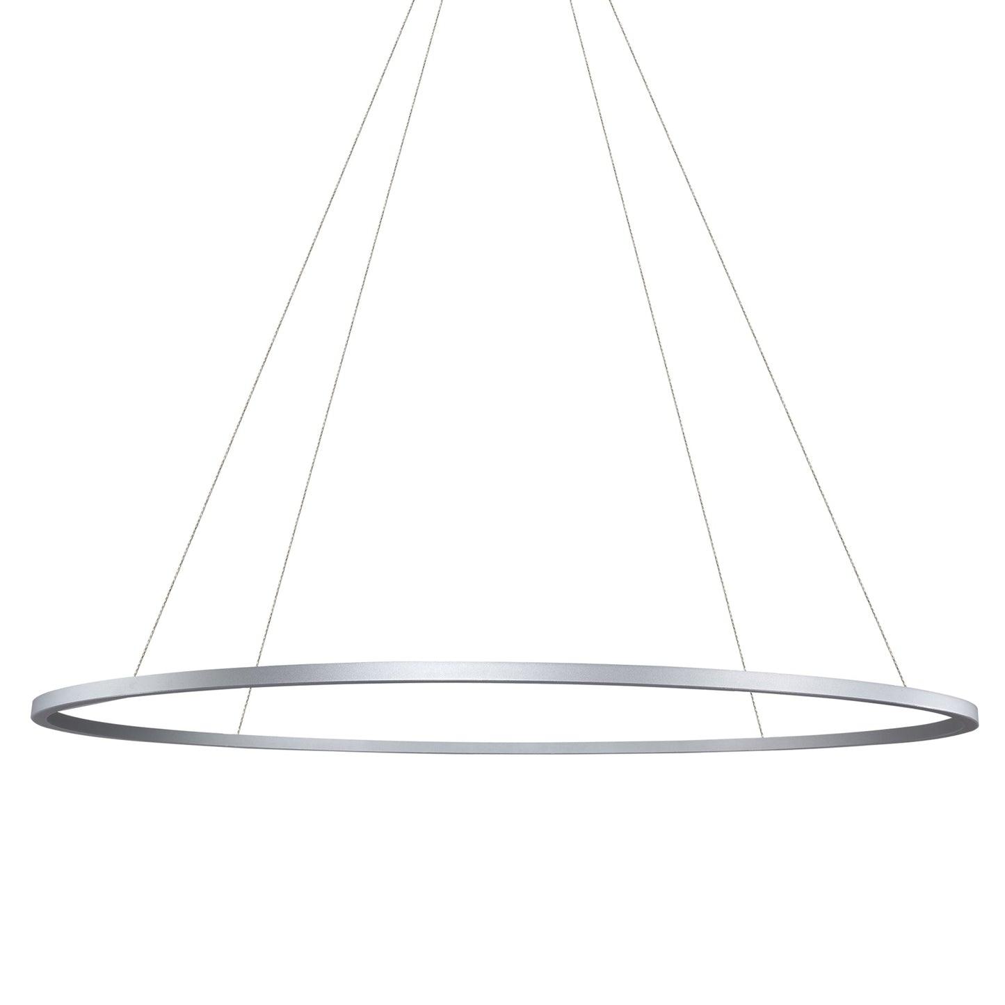 Vonn Lighting Tania 60" Silver Integrated LED Round Chandelier With Acrylic Shade