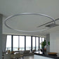 Vonn Lighting Tania 60" Silver Integrated LED Round Chandelier With Acrylic Shade