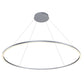 Vonn Lighting Tania 60" Silver Integrated LED Round Chandelier With Acrylic Shade