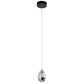 Vonn Lighting Venezia 4" Polished Chrome Integrated LED Round Pendant With Clear Glass Shade