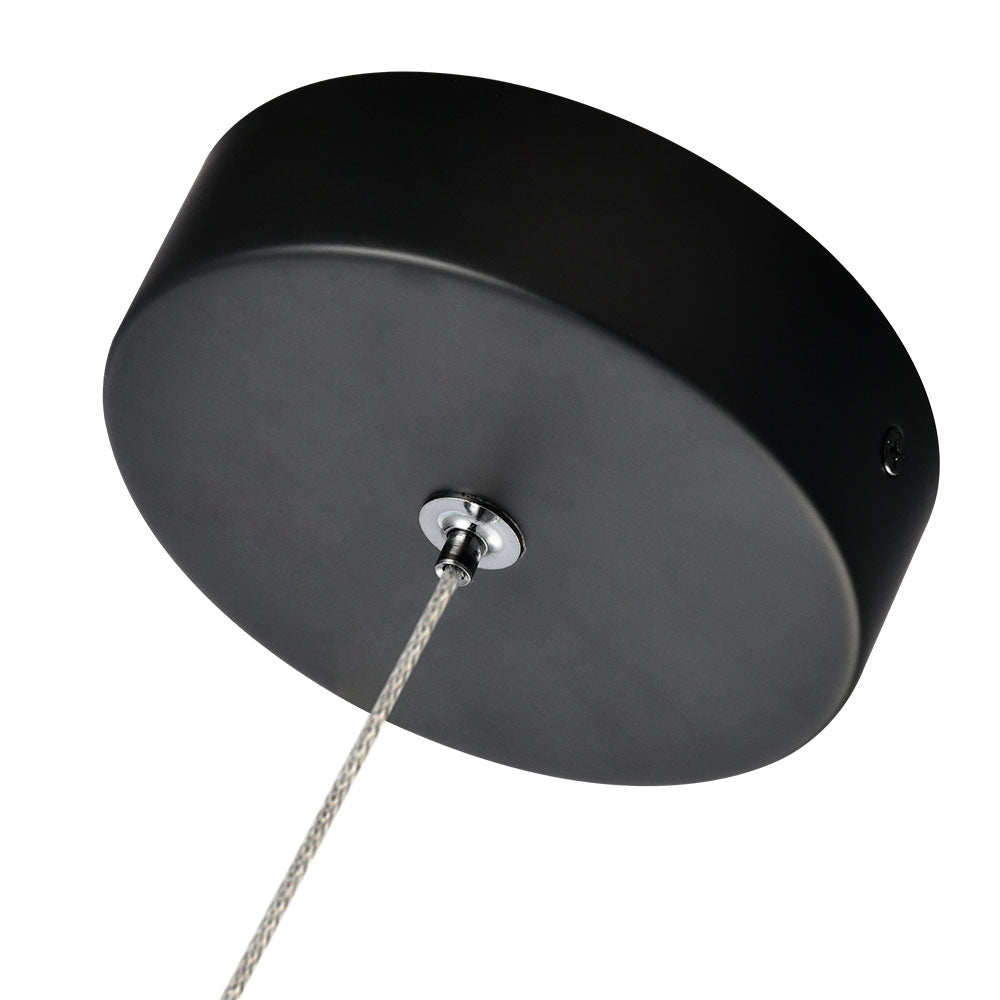 Vonn Lighting Venezia 4" Polished Chrome Integrated LED Round Pendant With Clear Glass Shade