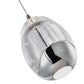 Vonn Lighting Venezia 4" Polished Chrome Integrated LED Round Pendant With Clear Glass Shade