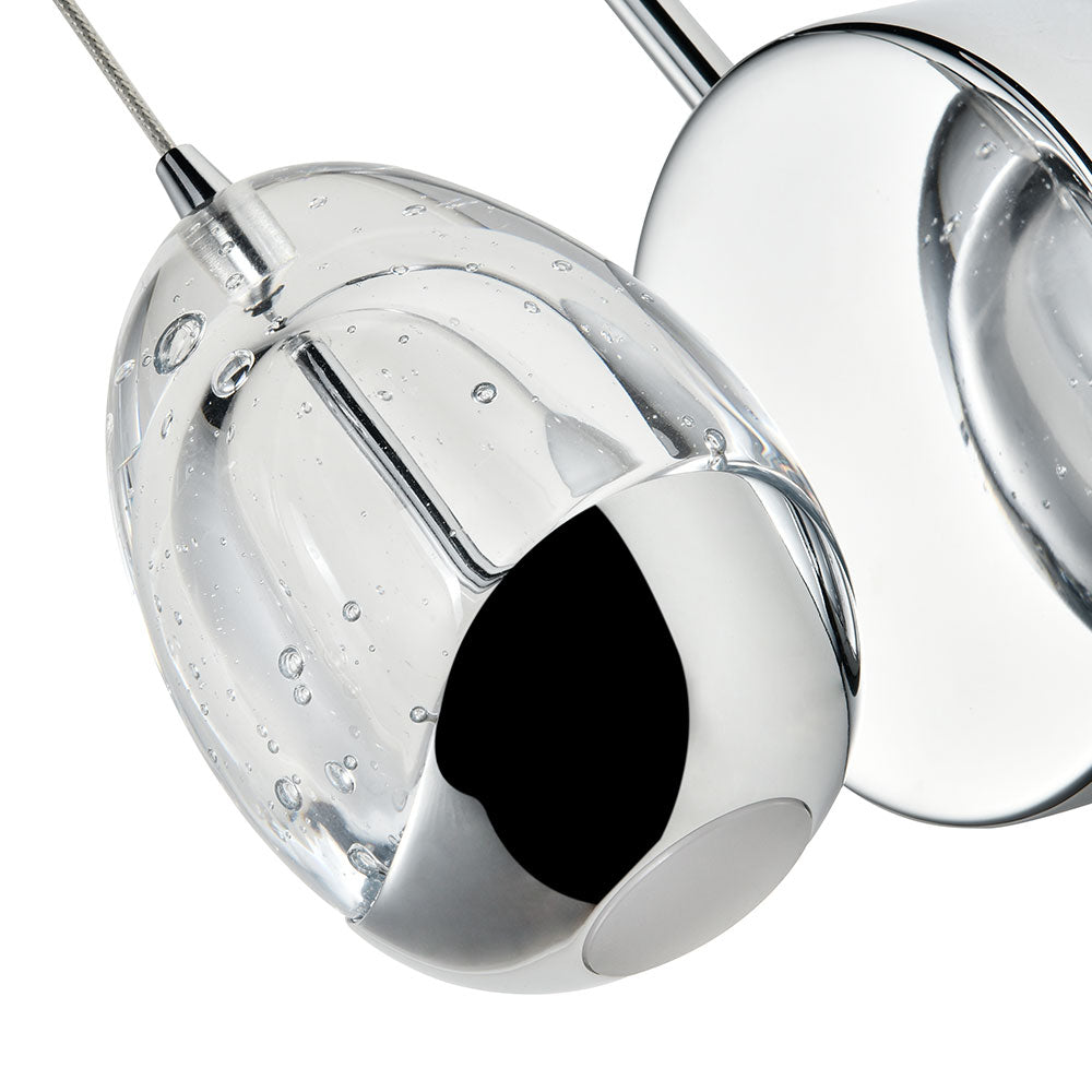 Vonn Lighting Venezia 5" Polished Chrome Integrated LED Round Wall Sconce With Clear Glass Shade