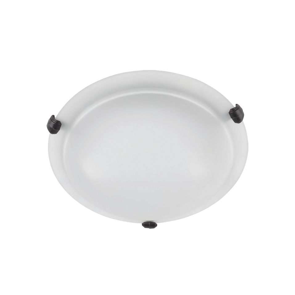 Whitfield Lighting 12" x 4" Ebony Bronze Finish With Dove White Glass 2 LED Light Flush Mount Lamp