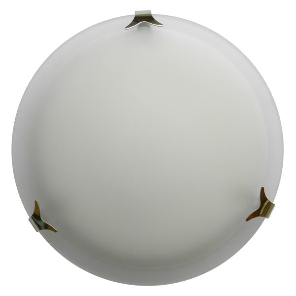 Whitfield Lighting 12" x 4" Satin Steel Finish With Acid Wash Glass 2 Light Flush Mount Light