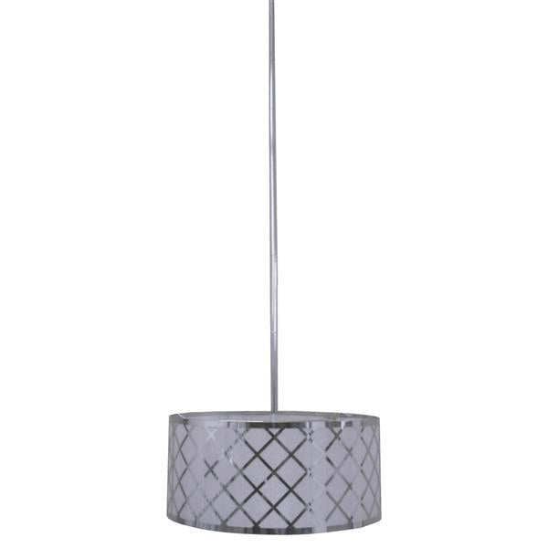 Whitfield Lighting Dana 16" x 7" Chrome Finish 3-Light Chandelier
