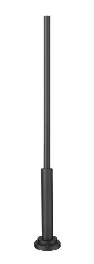 Z-Lite 12" Black Aluminum Outdoor Post