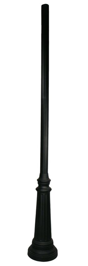 Z-Lite 12" W x 97" H Black Aluminum Outdoor Post and Hardware