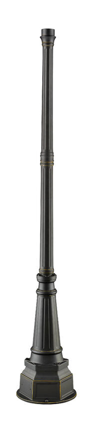 Z-Lite 14" W x 84" H Oil Rubbed Bronze Aluminum Outdoor Post and Hardware