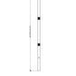 Z-Lite 3" W x 121" H Black Aluminum Outdoor Post and Hardware