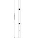 Z-Lite 3" W x 97" H Black Aluminum Outdoor Post and Hardware