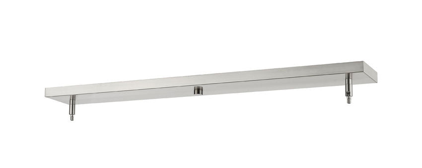 Z-Lite 5" Multi Point Canopy Brushed Nickel Steel 2-Light Ceiling Plate