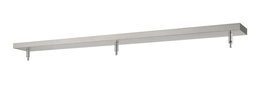 Z-Lite 5" Multi Point Canopy Brushed Nickel Steel 3-Light Ceiling Plate