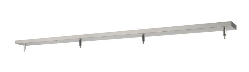 Z-Lite 5" Multi Point Canopy Brushed Nickel Steel 4-Light Ceiling Plate