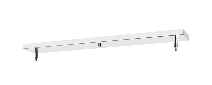 Z-Lite 5" Multi Point Canopy Chrome Steel 2-Light Ceiling Plate
