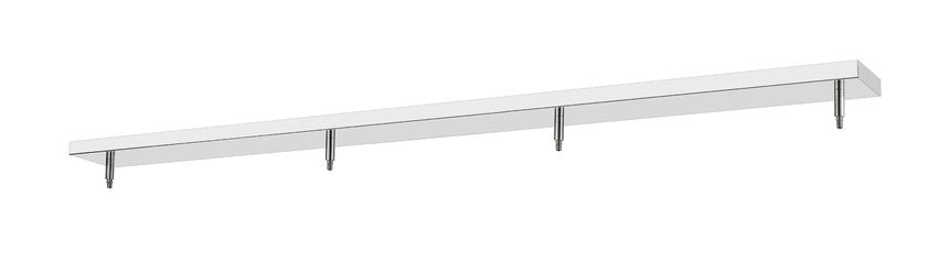 Z-Lite 5" Multi Point Canopy Chrome Steel 4-Light Ceiling Plate