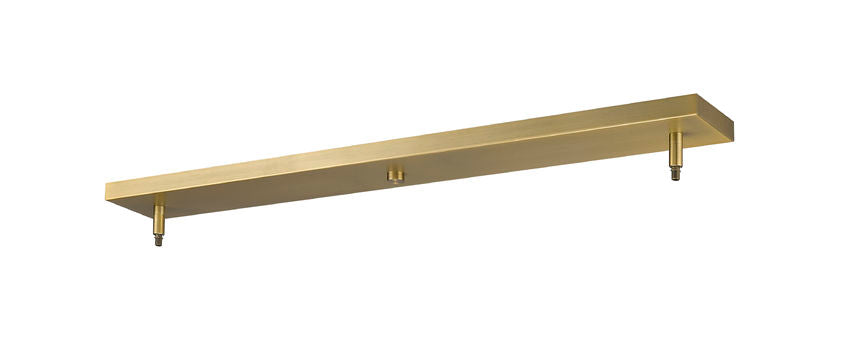 Z-Lite 5" Multi Point Canopy Heritage Brass Steel 2-Light Ceiling Plate