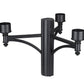 Z-Lite 501-3BK 3-Bulb Base Black Aluminum Outdoor Post and Hardware