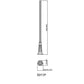 Z-Lite 5011P-BK 10" W x 96" H Black Aluminum Outdoor Post and Hardware