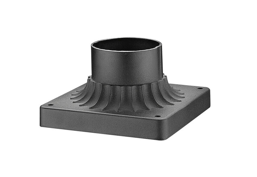 Z-Lite 6" W x 3" H Black Aluminum Outdoor Pier Mount Post and Hardware