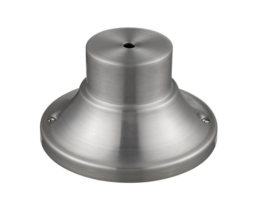 Z-Lite 6" W x 4" H Brushed Aluminum Outdoor Pier Mount Post and Hardware